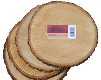 Natural Basswood Round (4 pack ) Unsanded