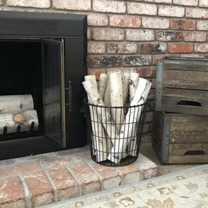 Wilson Decorative White Birch Log Bundle, Natural Bark Wood Home Décor Set of 8 image 6