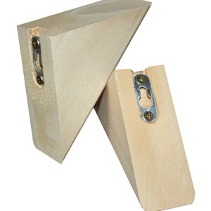 Basswood Barkside Edge Shelf Kit – Natural Kiln-Dried Wood, Includes Mounting Brackets (16" Length) - View #7