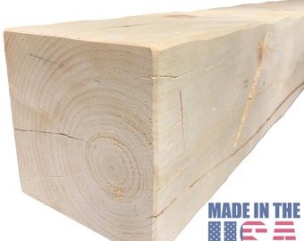 Wilson Wood Crafts Rustic Hand Hewn Solid Barn Beam Fireplace Mantel
