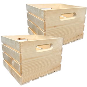 Wilson Cube Pine Wood Crate (2 Pack)
