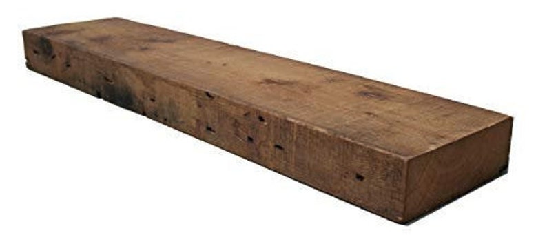 Reclaimed Farmhouse Wood Shelf Rustic Barn Beam Mantel