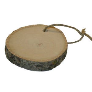 Basswood Coaster Ornaments (Set of 8)