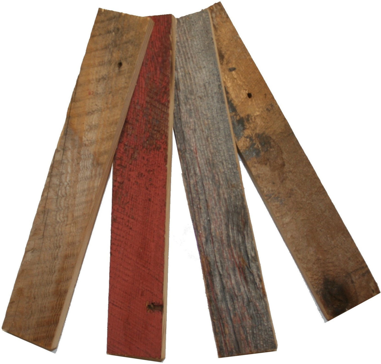 Wooden Rips Reclaimed Barn Wood Strip (2 Inches Wide) 4 Strips - Etsy