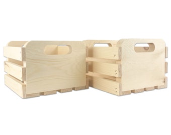 Wilson Pine Wood Crate Small