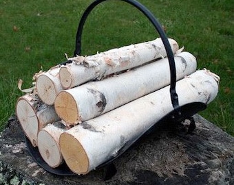 White Birch Log set for Fireplace