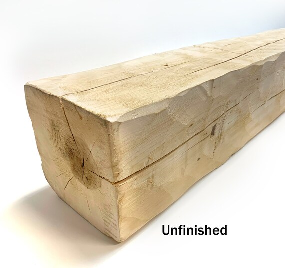 Rustic Hand Hewn Barn Beam Mantel - Etsy Canada