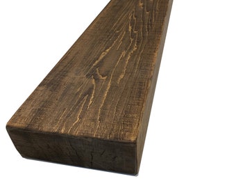 Rustic Farmhouse Wood Mantel Shelf