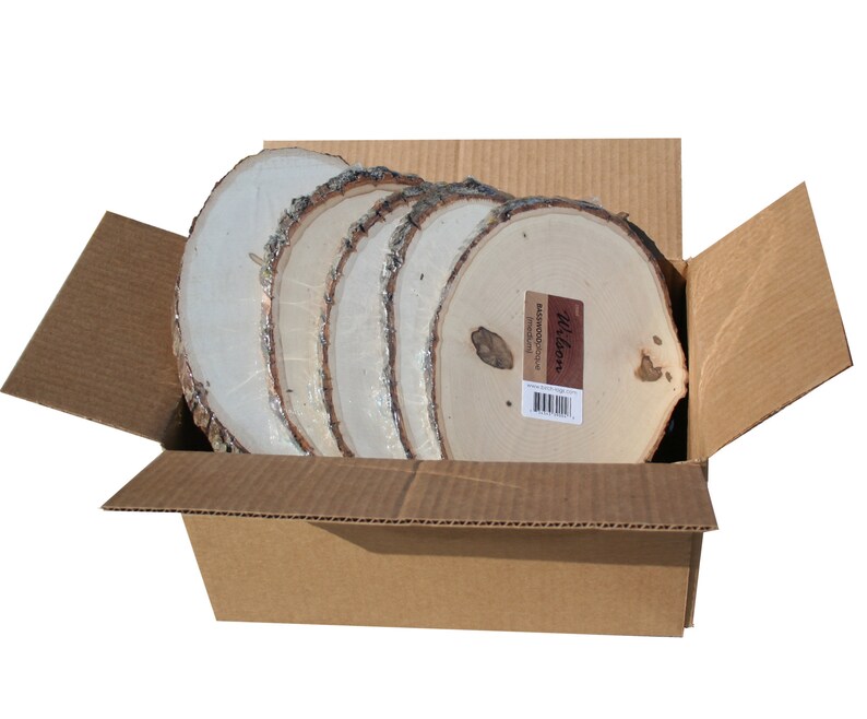 Basswood Plaque Round Oval Bulk Quantity Value Box Image 0