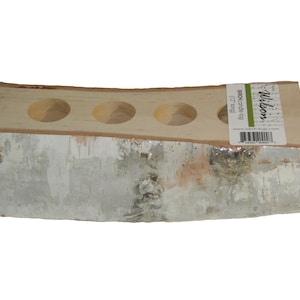 White Birch Cut Candle Log