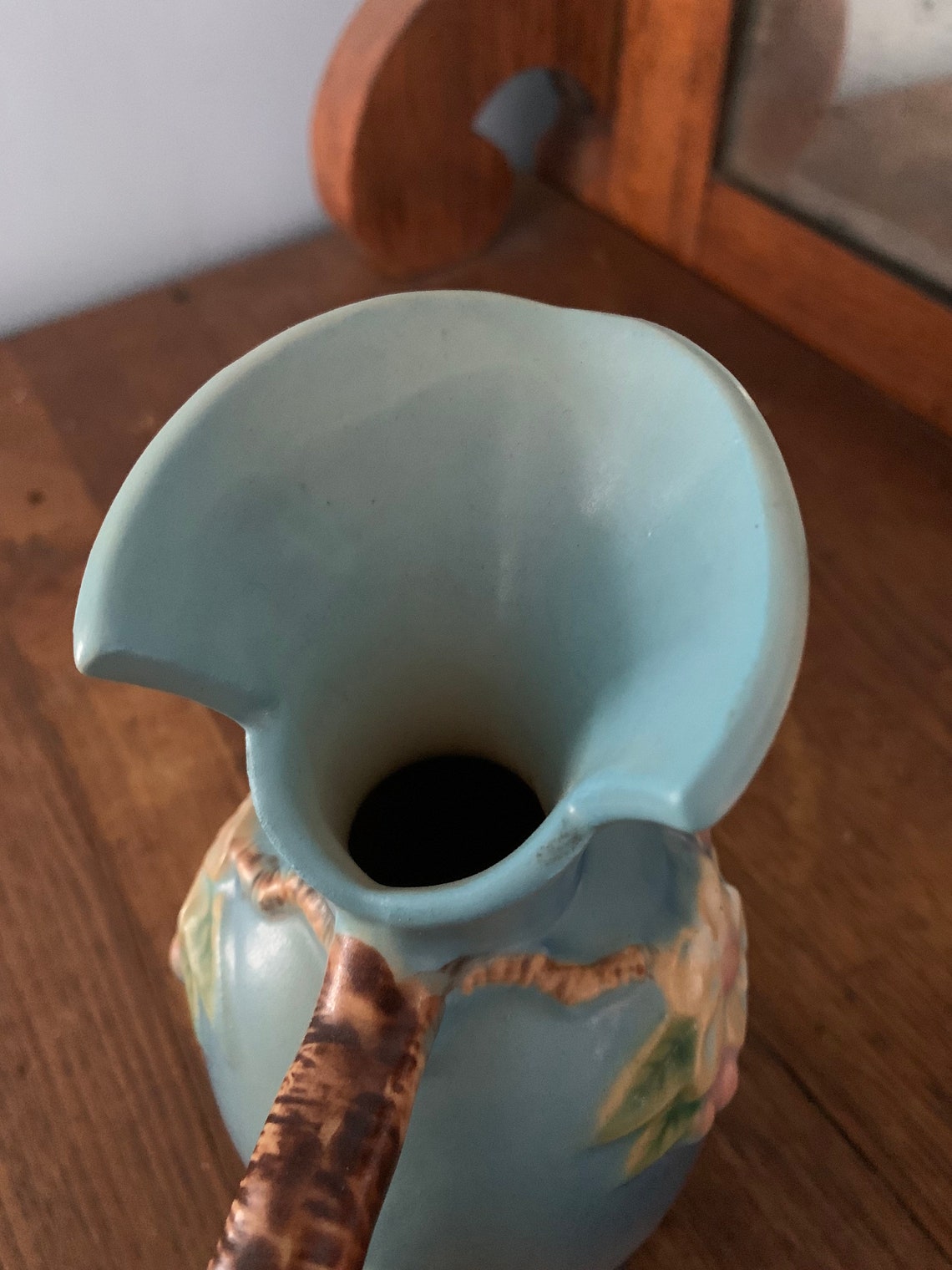 Roseville Pottery Apple Blossom Vase-rare | Etsy