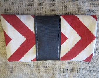 Red Chevron sunglass case