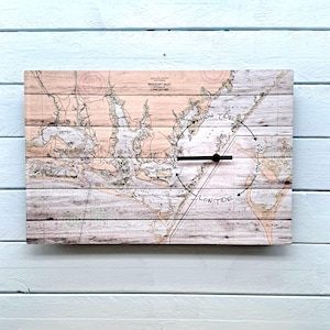 Custom Your Location Tide Clock Nautical Wall Clock Nautical Decor Coastal Gift Fisherman Surfer Sailor Gift
