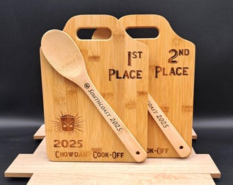 2 Chili Cook Off Award Boards Bake Off BBQ Awards Competition Culinary Trophy