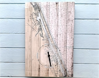 Ormond Beach Tide Clock: Florida Nautical Coastal Decor