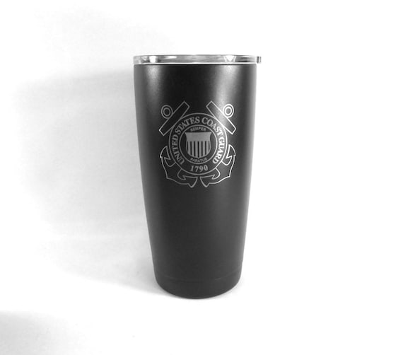 US Coast Guard Insulated Stainless tumbler mug Cup Glass 