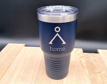 Stargate SG1 Atlantis 30oz Tumbler: Laser Engraved Earth Symbol Travel Bottle
