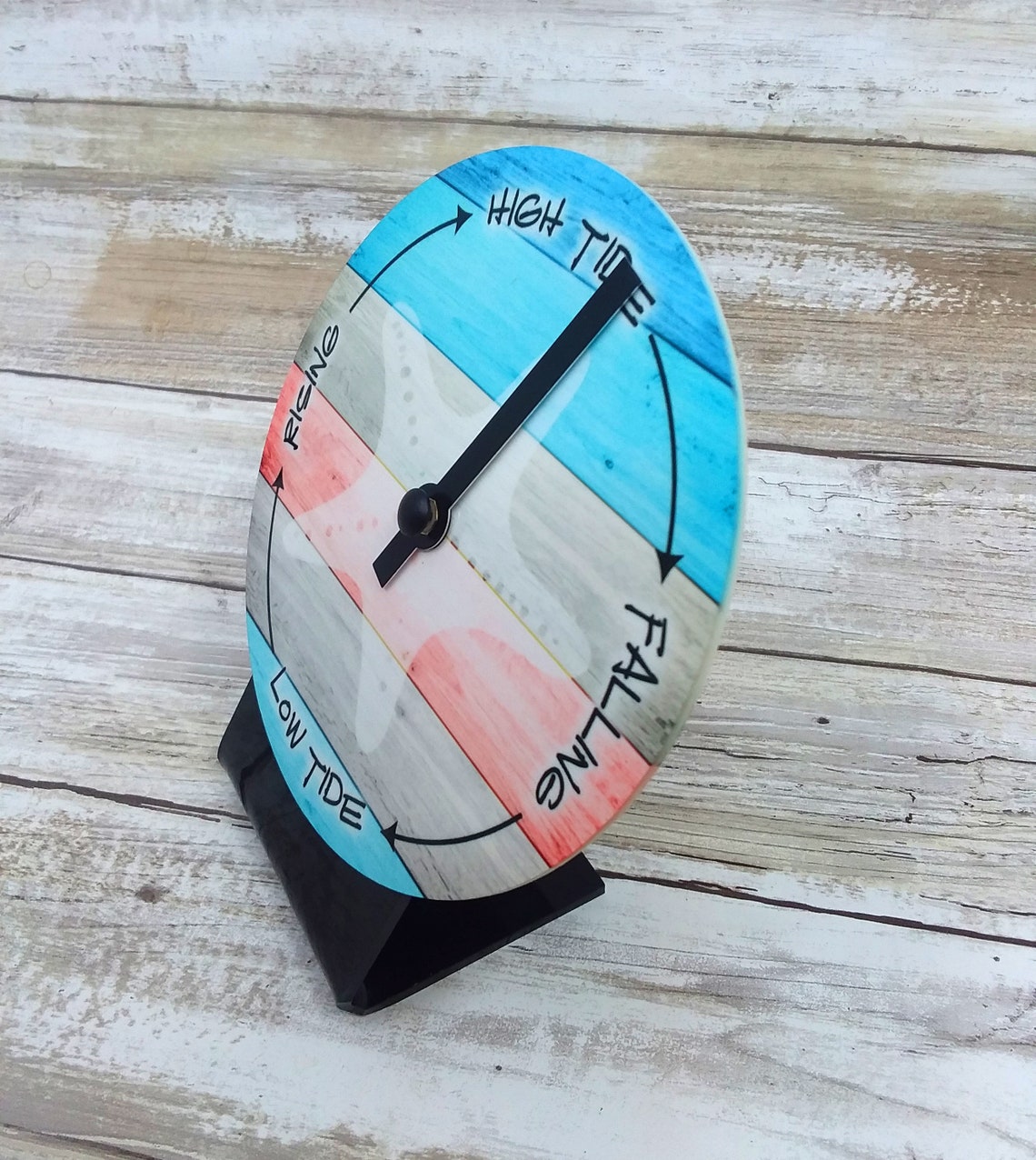 Table Top Tide Clock Small Tide Clock Nautical Wall Clock Etsy