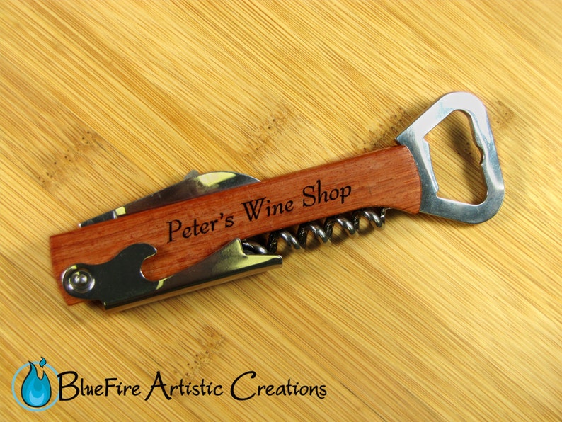 Personalized Wine Bottle Opener Custom Engraved Wine Bottle Etsy