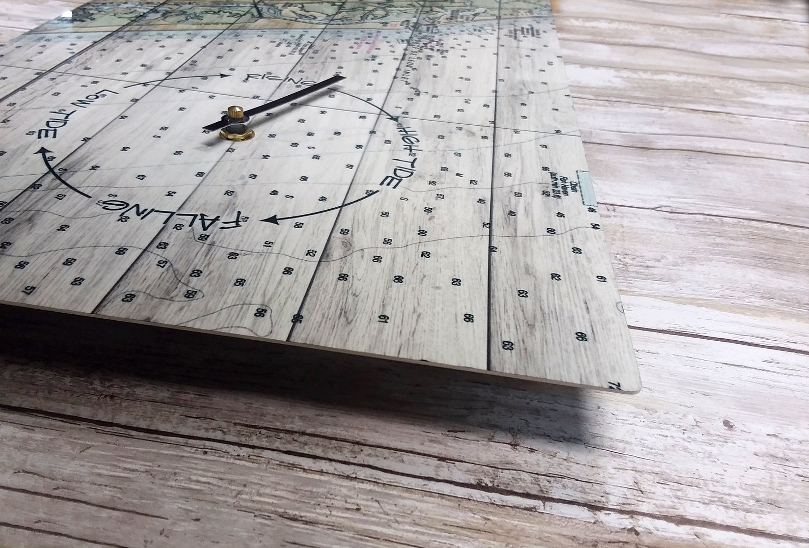 Tide Clock Custom Tide Clock Nautical Wall Clock Nautical Etsy