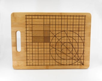 Precision Cutting Board, Geek, Science Art Custom Engraved Bamboo Cutting Board, for the Precise Chef