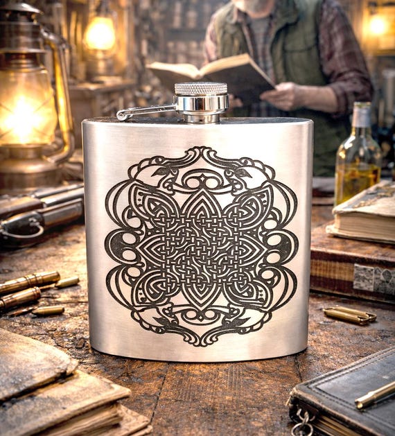 Bobby-singer Inspired Stainless Steel Hip Flask Supernatural - Etsy