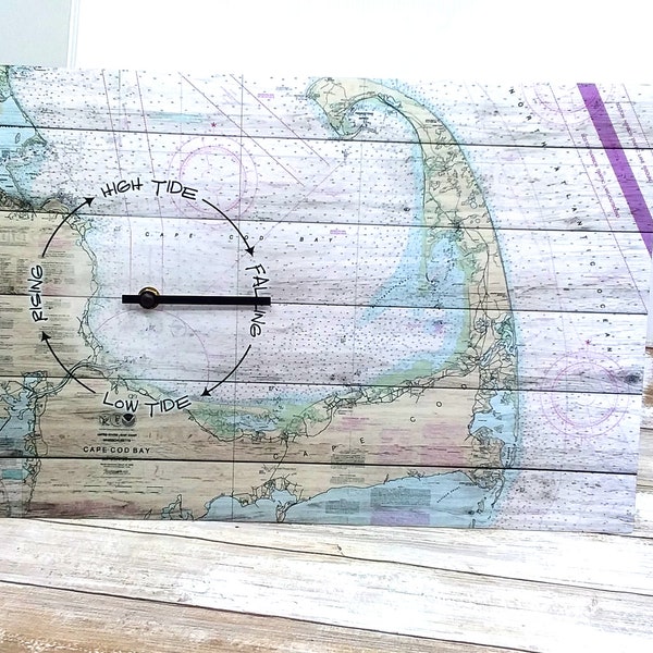 Custom Tide Clock Nautical Wall Clock Nautical Decor Coastal Gift Fisherman Surfer Sailor Gift
