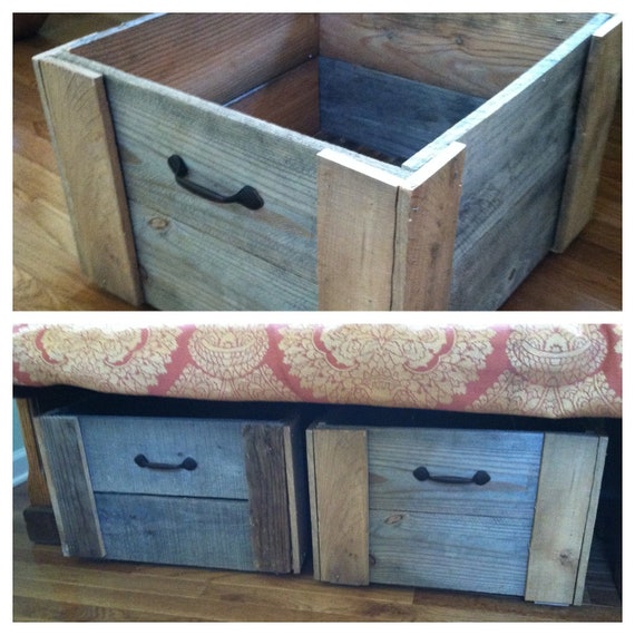 Items similar to Pallet Wood Storage Bin on Etsy