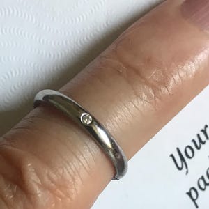Bague Cartier en platine 950 et diamants taille US 6