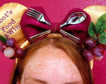Food and Wine inspired Mouse Ears Headband