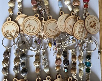 Ready-to-Ship SKZOO Hemp Macramé Keychain