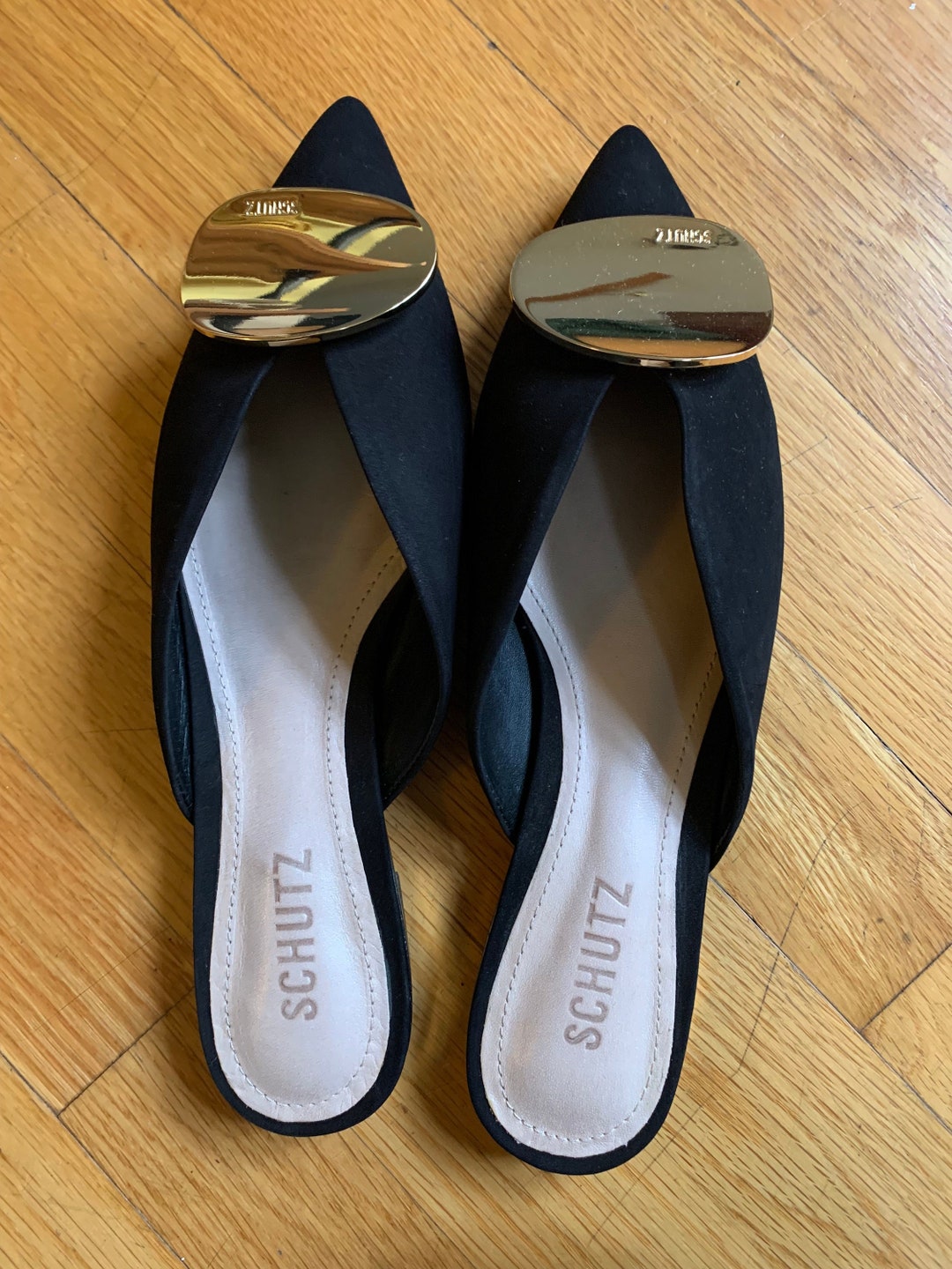 Lux Velvet Pointed-Toe Flats