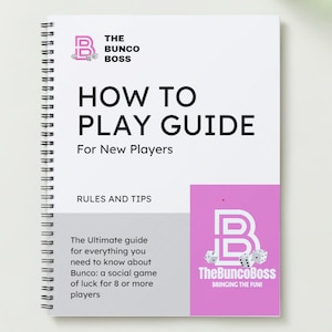 How to Play Bunco Guide - Instant Download