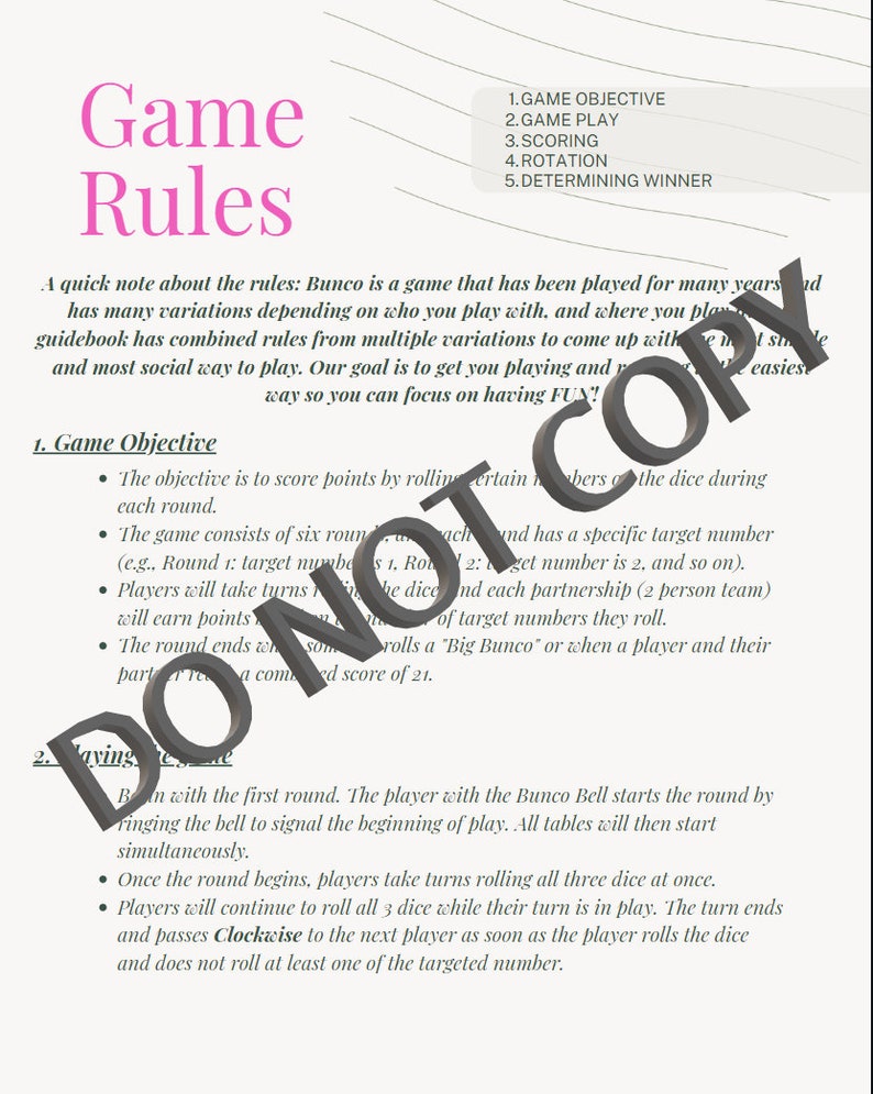 How To Play Bunco Guide Instant Download Etsy how-to-play-bunco-guide-instant-download-etsy