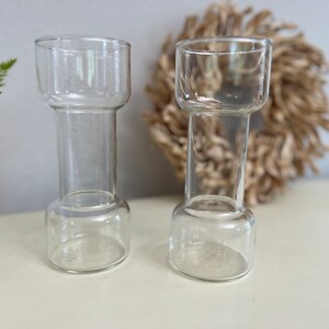 Vintage 1970s Pyrex by Corning The Un-Candle Floating Glasses - Set of Two (2)
