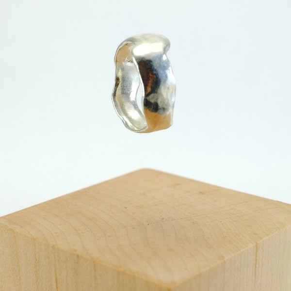 Cast Pure Silver Ring