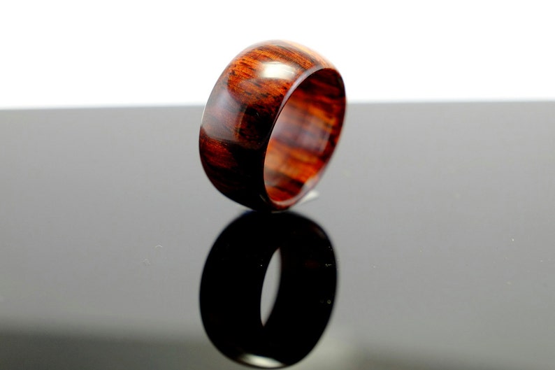 Simple cocobolo wooden ring image 4