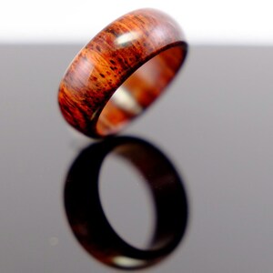 Simple cocobolo wooden ring image 2