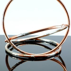 Copper and Silver Jangly Bangles Buy Two Get One FREE image 1