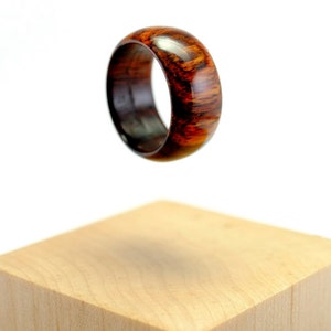 Simple cocobolo wooden ring