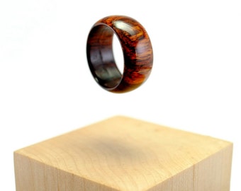 Simple cocobolo wooden ring