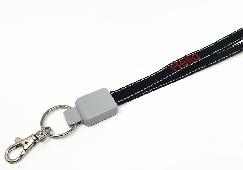Premium Polyester Retractable Neck Lanyard With Keyring in Etsy