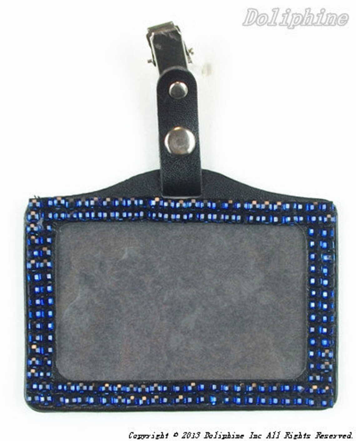 Colored Bling Rhinestone Horizontal ID Badge Holder with Metal Etsy