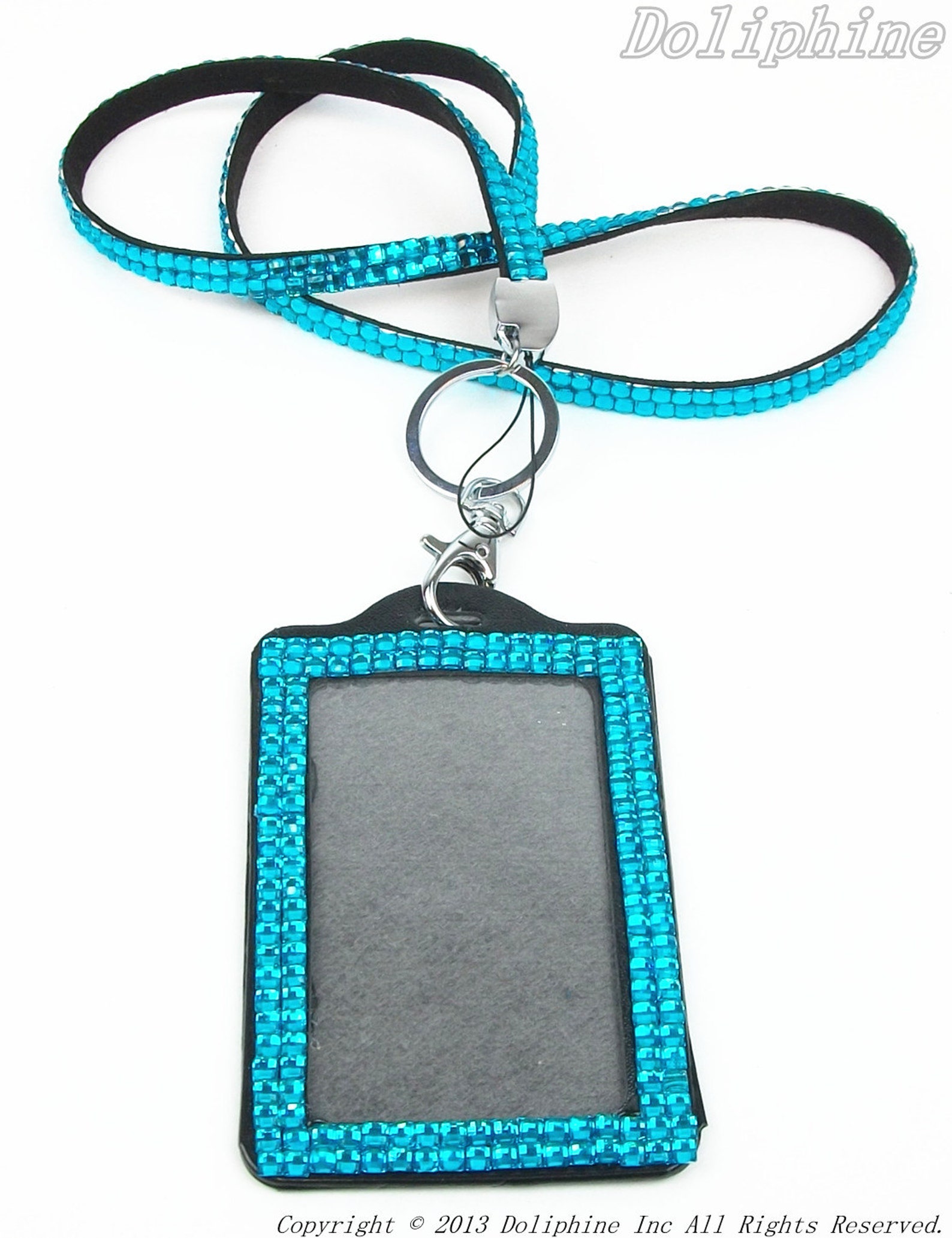Rhinestone Crystal Bling Necklaces LANYARD With Vertical ID Etsy Canada