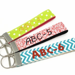 Signature Wristlet Key Fob, key chain Customized / Monogrammed / Personalized Gift image 9