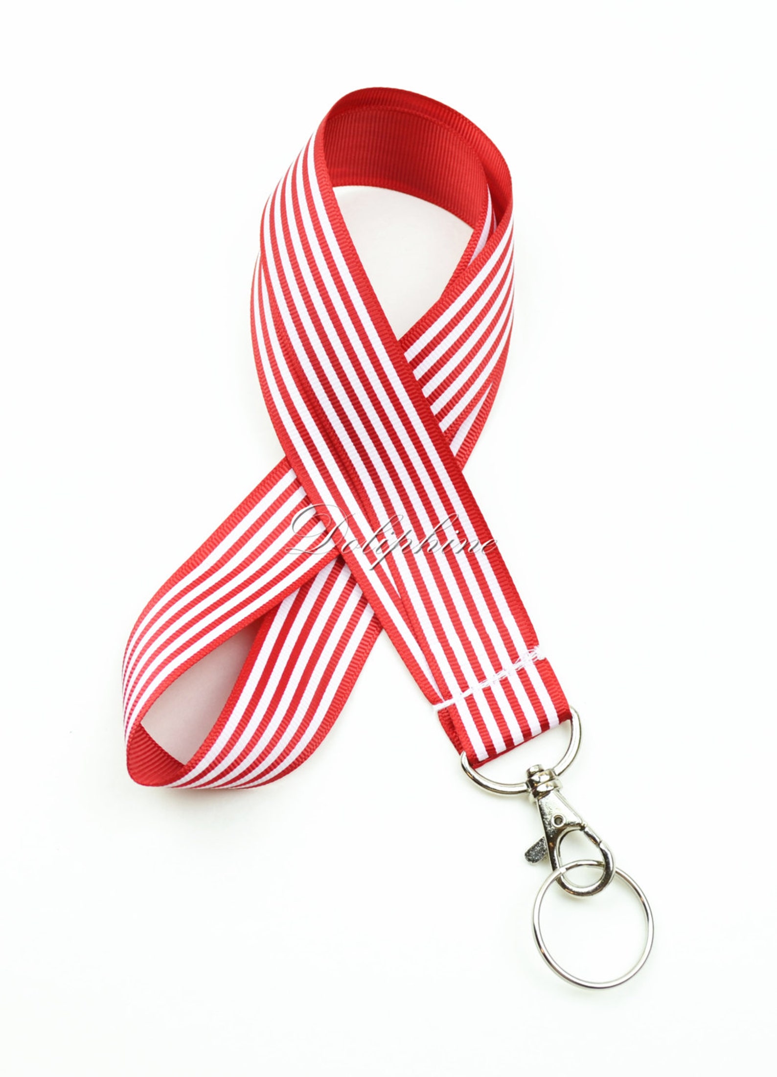 Ribbon Neck Lanyard With Keychain for Key ID Badge Holder Etsy