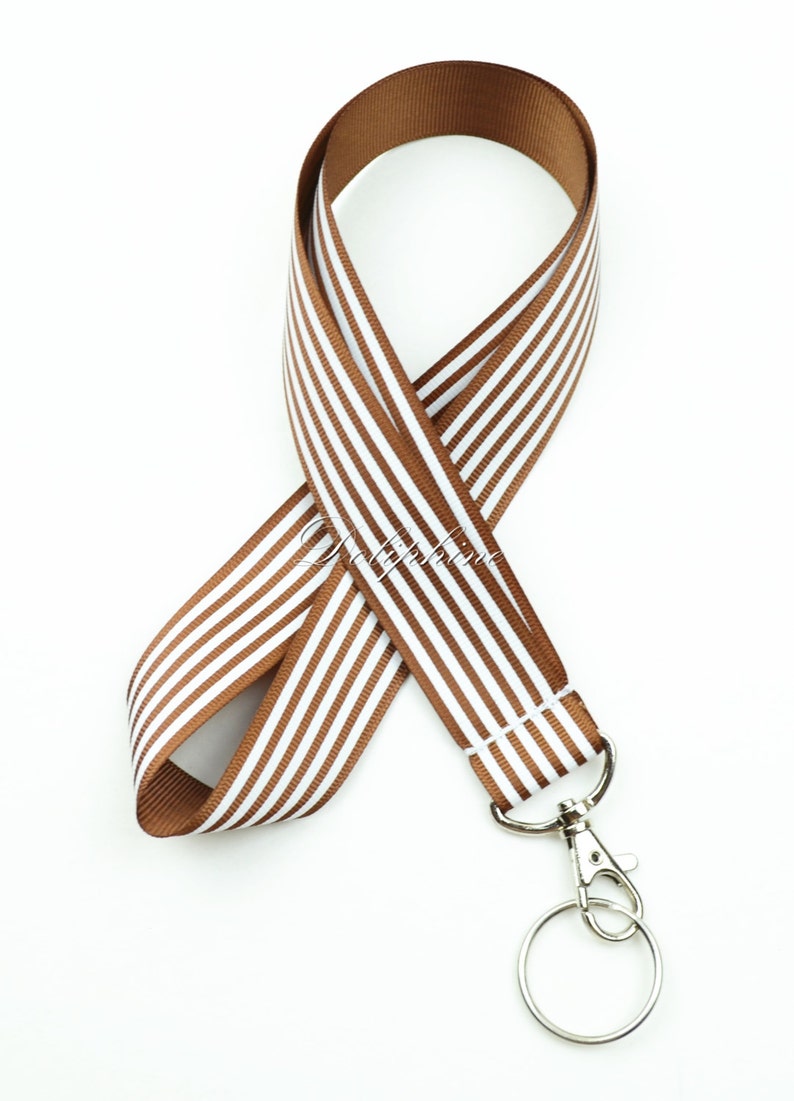 Ribbon Neck Lanyard With Keychain for Key ID Badge Holder Etsy