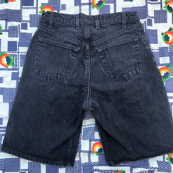 90s Levi’s SilverTab Faded Black Jean Shorts