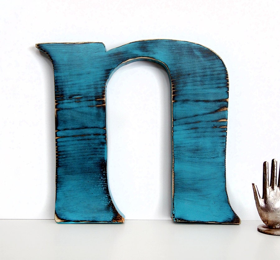 Letter N Wall Letter Rustic Wood Sign Wall Decor Rustic Etsy