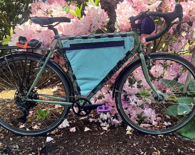 Custom Frame Bag - Bike/Bicycle/Trike/Recumbent - Custom Sizes/Colors/Shapes Made To Order - Bags in Photos Are Only Examples - Contact Me!